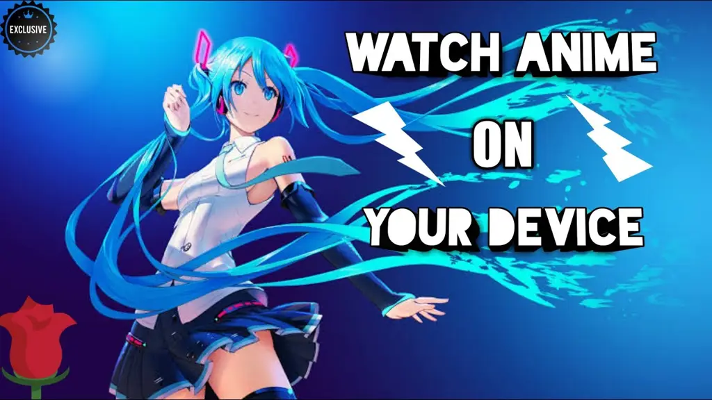 Menikmati Anime di Android Seseorang menonton anime di ponsel android